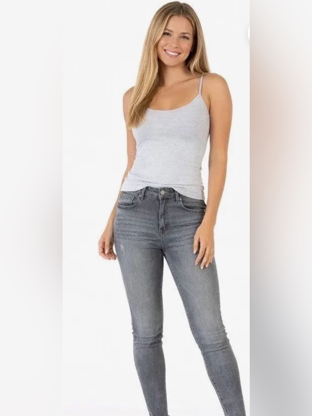 Zara  grey distressed skinny leg jeans size 4